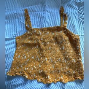 Torrid Mustard and White Top